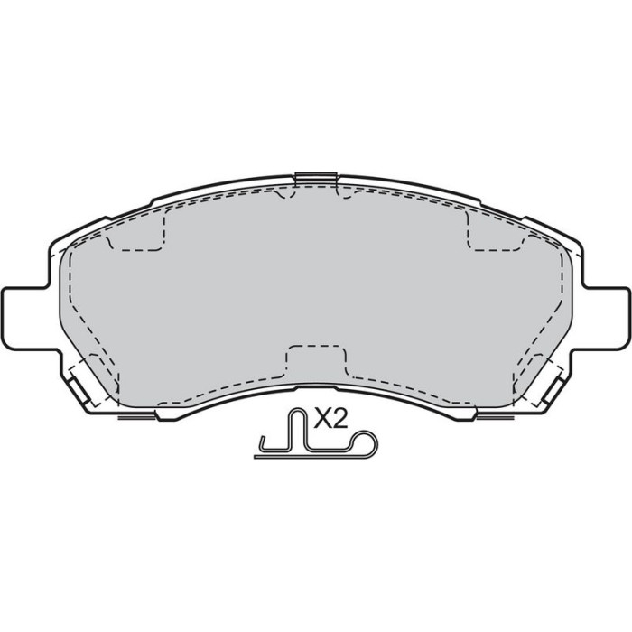 Valeo Bremsbelagsatz 598915 Valeo Bremsbelagsatz 598915