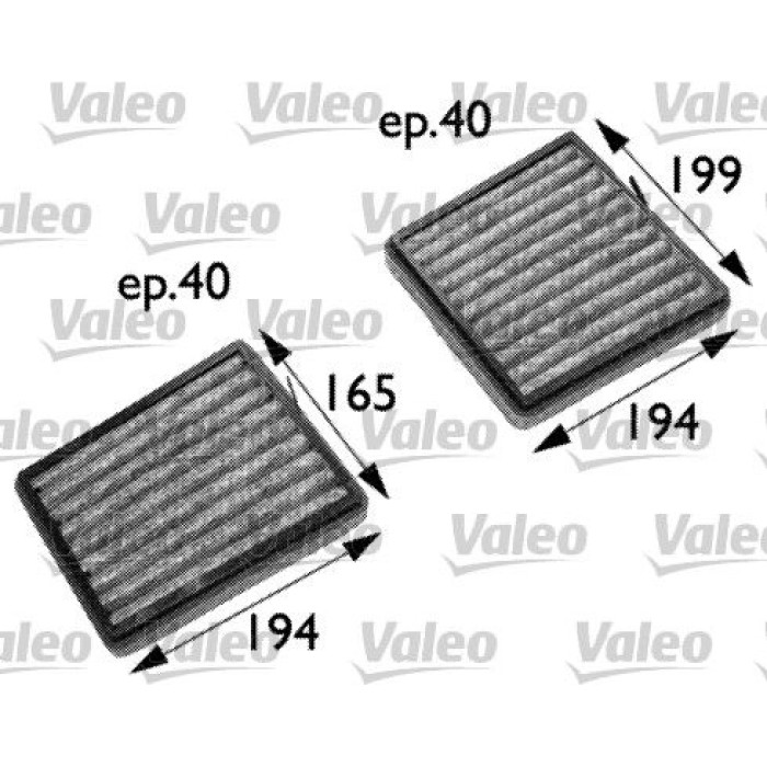 Valeo Innenraumfilter 698742 Valeo Innenraumfilter 698742