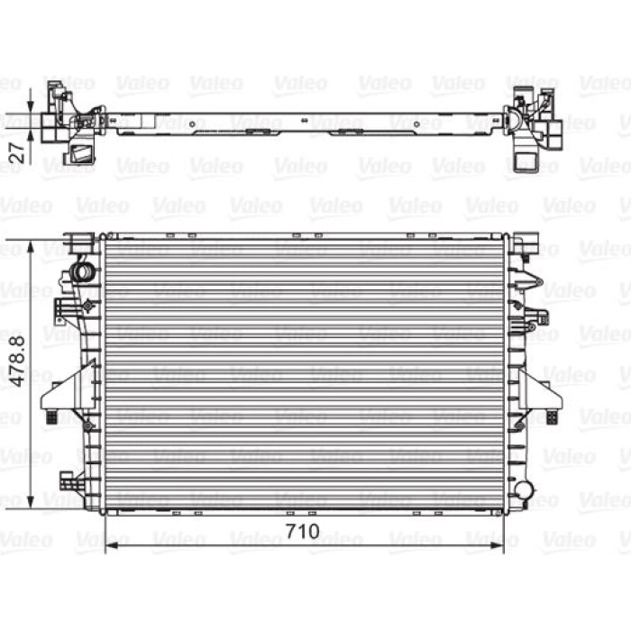 Valeo Motorkühler 701654