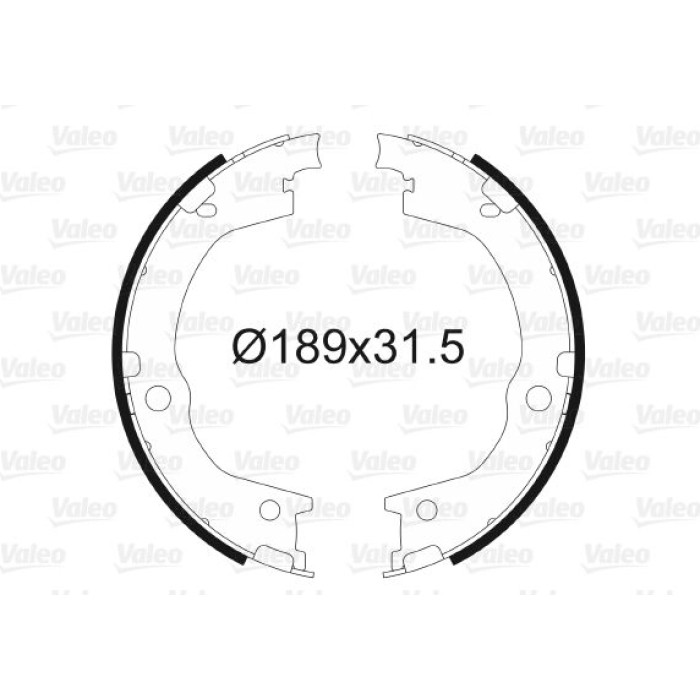 Valeo Bremsbacken 564170 Valeo Bremsbacken 564170