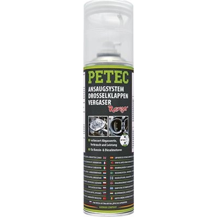 Petec Ansaugsystem- Drosselklappen- & Vergaserreiniger Spray 500ml 72450 Petec Ansaugsystem- Drosselklappen- & Vergaserreiniger Spray 500ml 72450