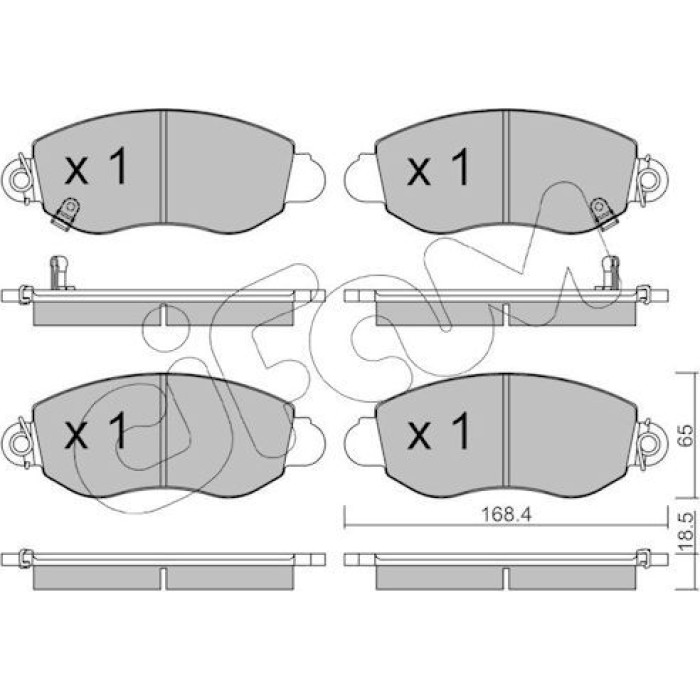CIFAM Bremsbelagsatz, Scheibenbremse 822-320-0 CIFAM Bremsbelagsatz, Scheibenbremse 822-320-0