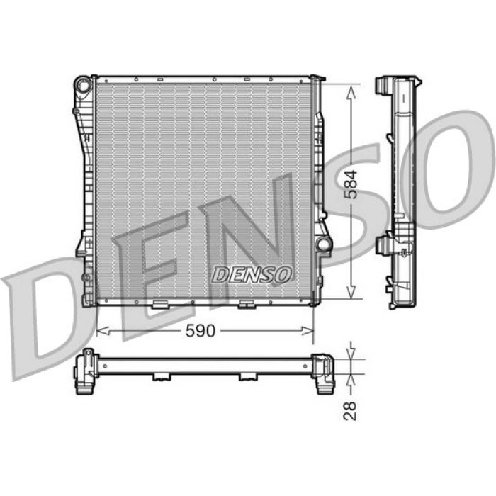 Denso Motorkühler DRM05116 Denso Motorkühler DRM05116