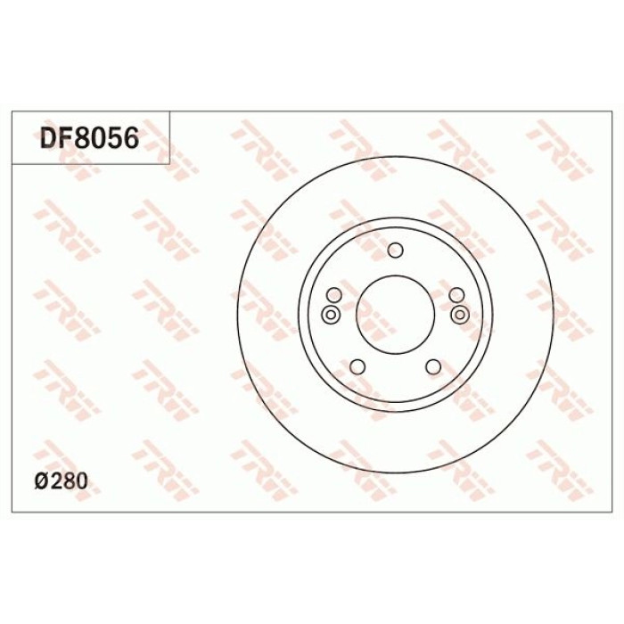 TRW Bremsscheibe Vorderachse DF8056 TRW Bremsscheibe Vorderachse DF8056