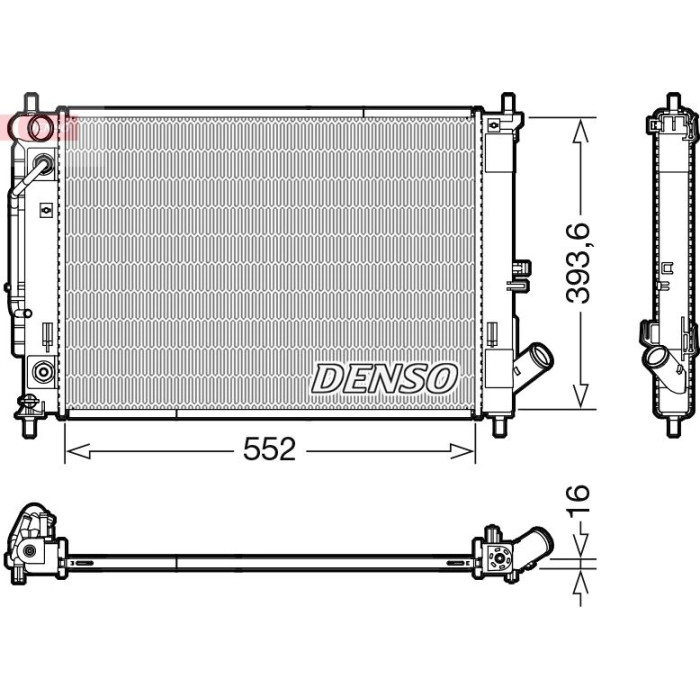 Denso Motorkühler DRM41016 Denso Motorkühler DRM41016