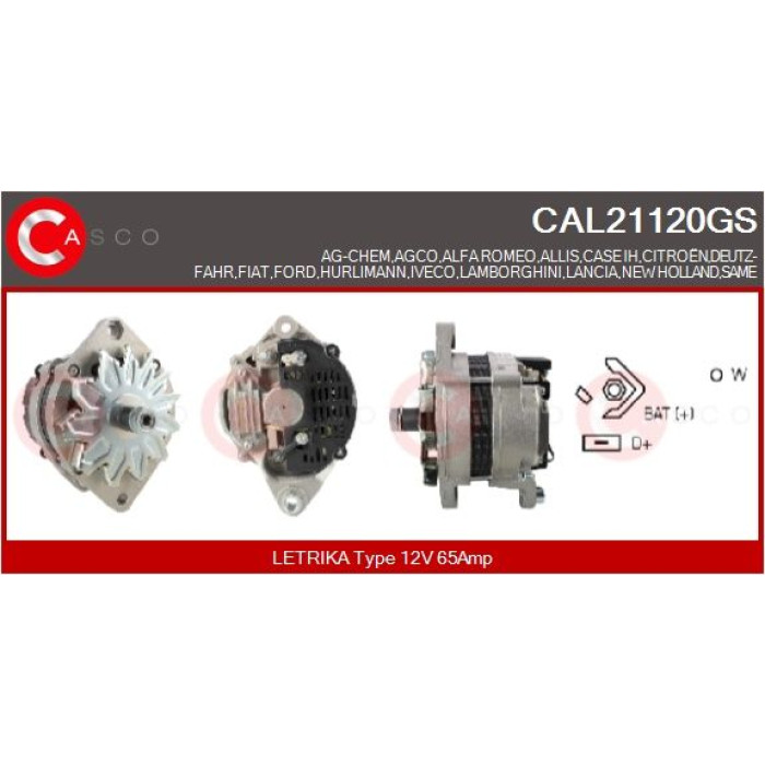 CASCO Generator CAL21120GS CASCO Generator CAL21120GS