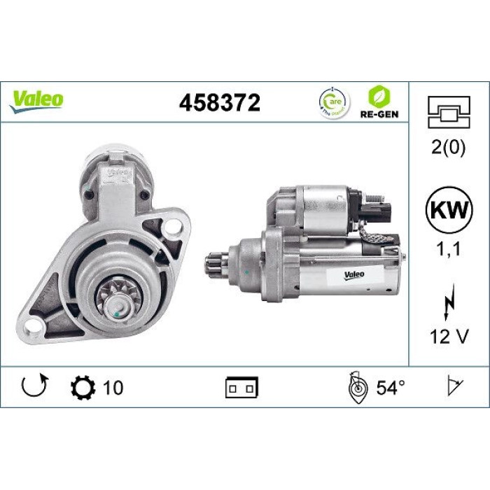 Valeo Anlasser 458372 Valeo Anlasser 458372