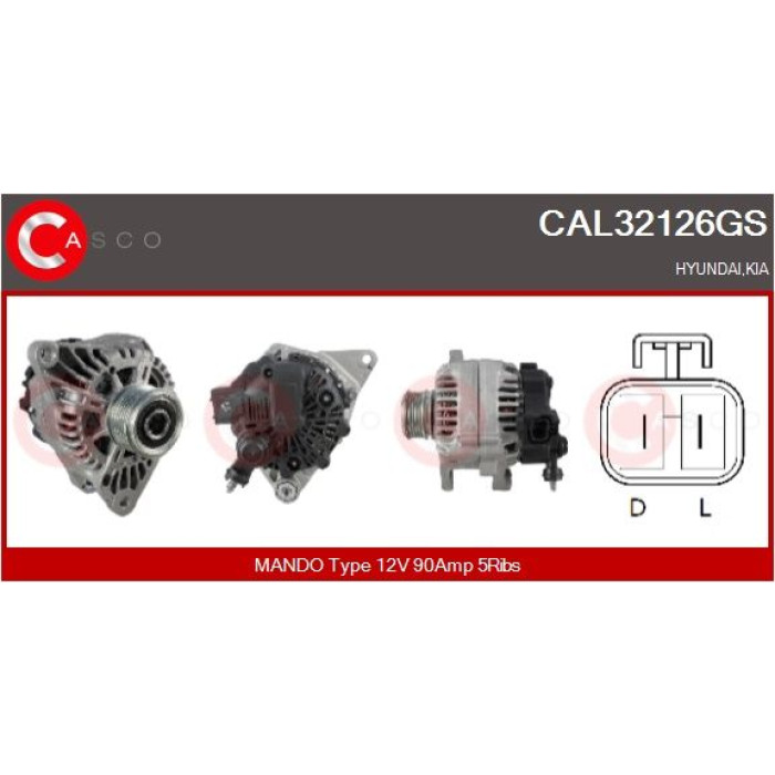 CASCO Generator CAL32126GS CASCO Generator CAL32126GS