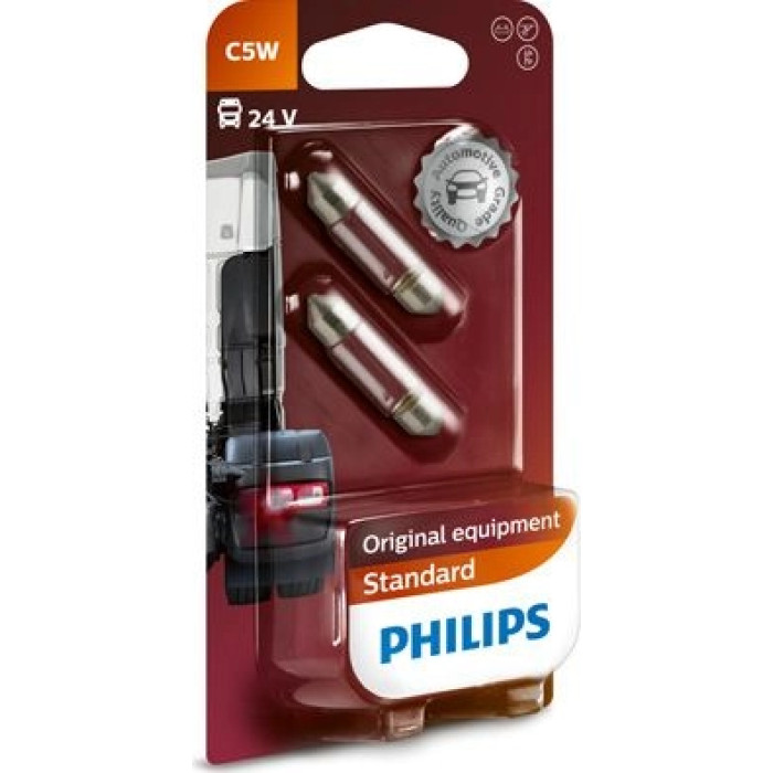 13844B2 PHILIPS C5W Glühlampe 24 V 5 W SV8,5, 2 Stück - 13844B2 - l 13844B2 PHILIPS C5W Glühlampe 24 V 5 W SV8,5, 2 Stück - 13844B2 - l