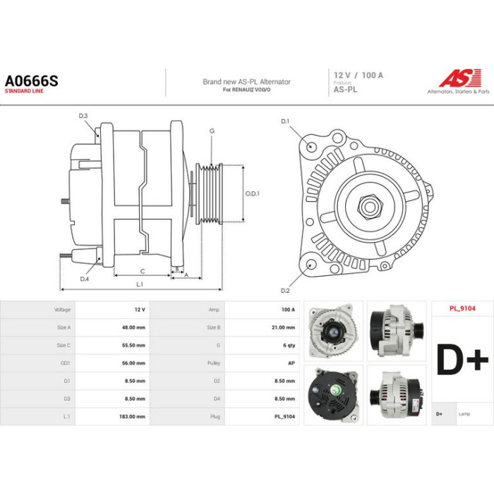 AS-PL Generator A0666S