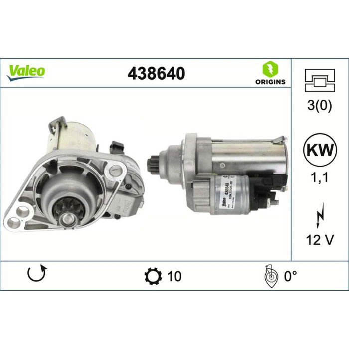Valeo Anlasser 438640