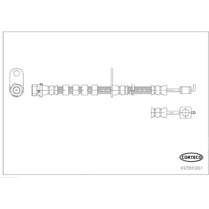 49386961 Corteco Bremsschlauch 49386961 49386961 Corteco Bremsschlauch 49386961