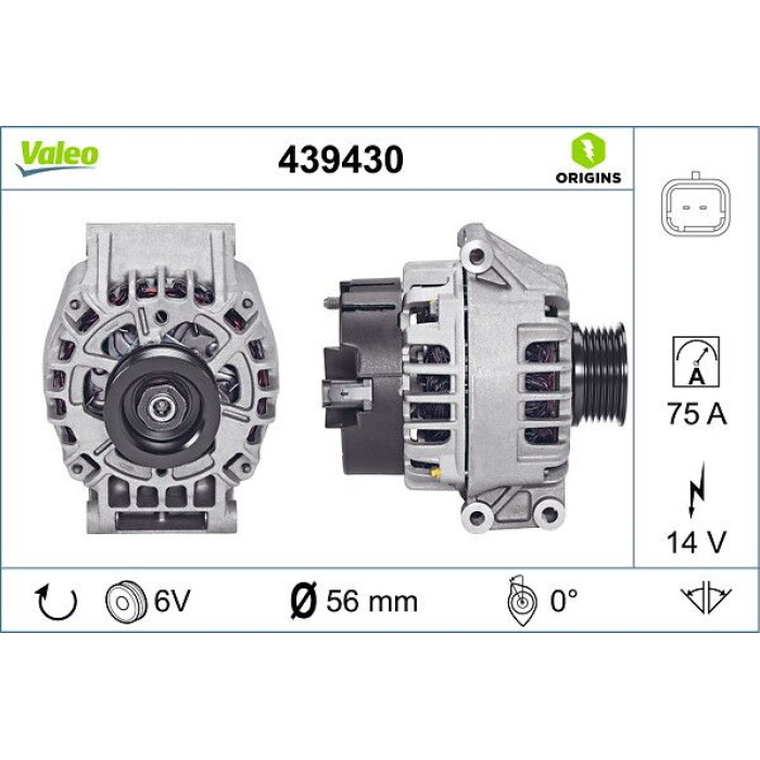 Valeo Lichtmaschine 439430 Valeo Lichtmaschine 439430