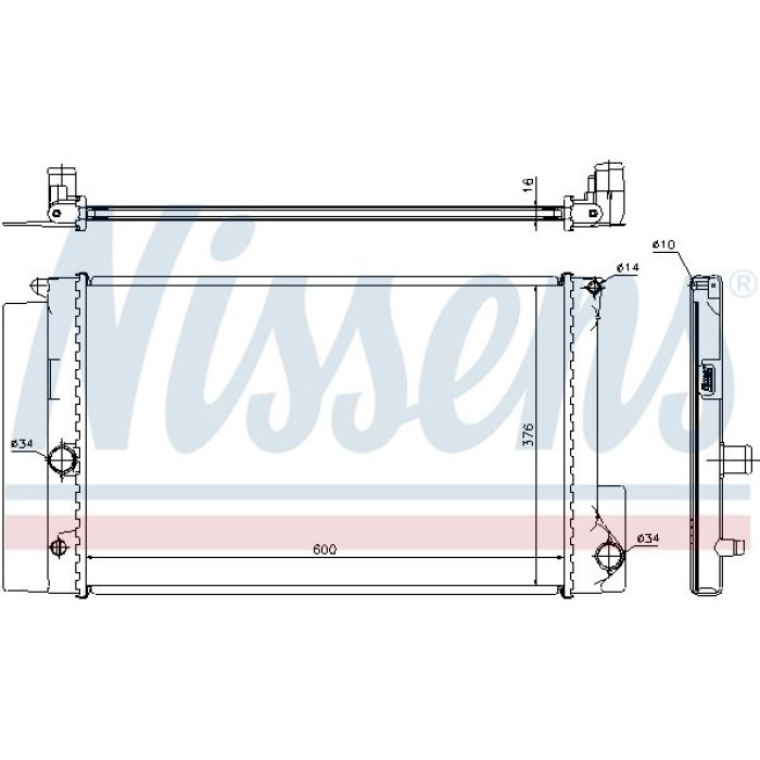 Nissens Wasserkühler PKW 64692