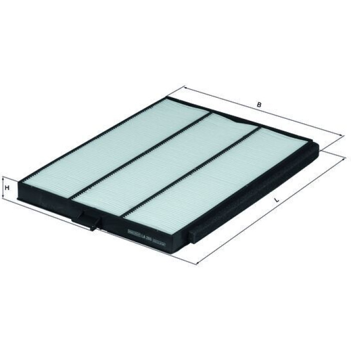 LA 265 MAHLE Innenraumfilter LA 265, Partikelfilter, 297 x 213 x 25 mm – u. a. für Honda Accord VI (CK, CG, CH, CF, CL), VI Hatchback (CH, CL), V (CE, CF_, CD) – OE Nummer 79370S1A505 - l LA 265 MAHLE Innenraumfilter LA 265, Partikelfilter, 297 x 213 x 25 mm – u. a. für Honda Accord VI (CK, CG, CH, CF, CL), VI Hatchback (CH, CL), V (CE, CF_, CD) – OE Nummer 79370S1A505 - l