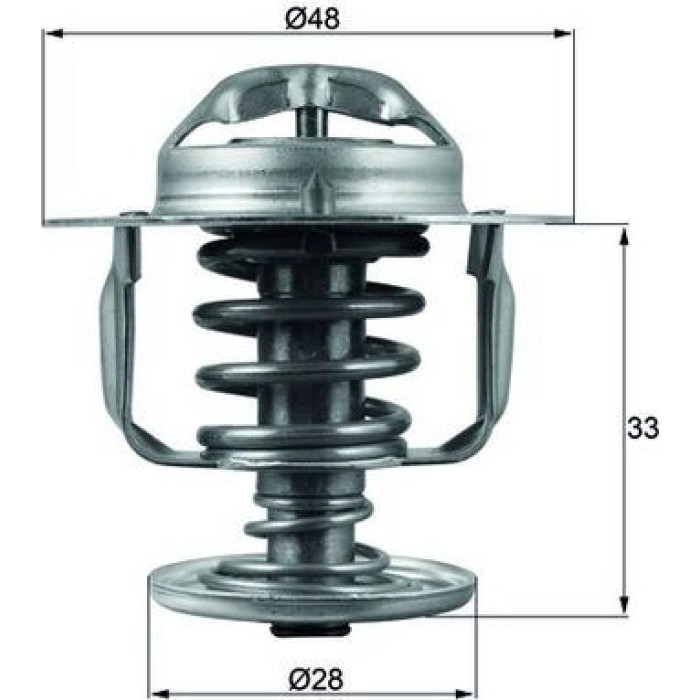 Thermostateinsatz mit Dichtung TX 110 82D Thermostateinsatz mit Dichtung TX 110 82D