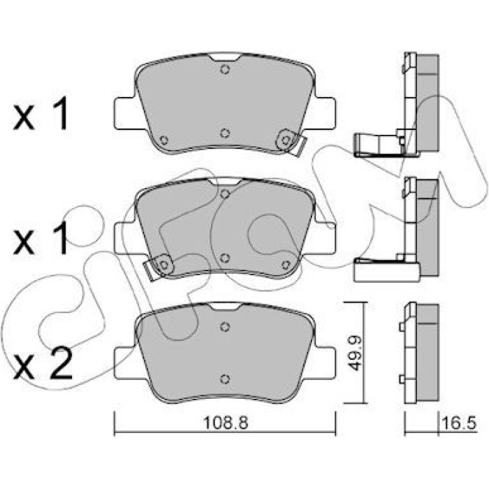CIFAM Bremsbelagsatz, Scheibenbremse 822-881-0 CIFAM Bremsbelagsatz, Scheibenbremse 822-881-0