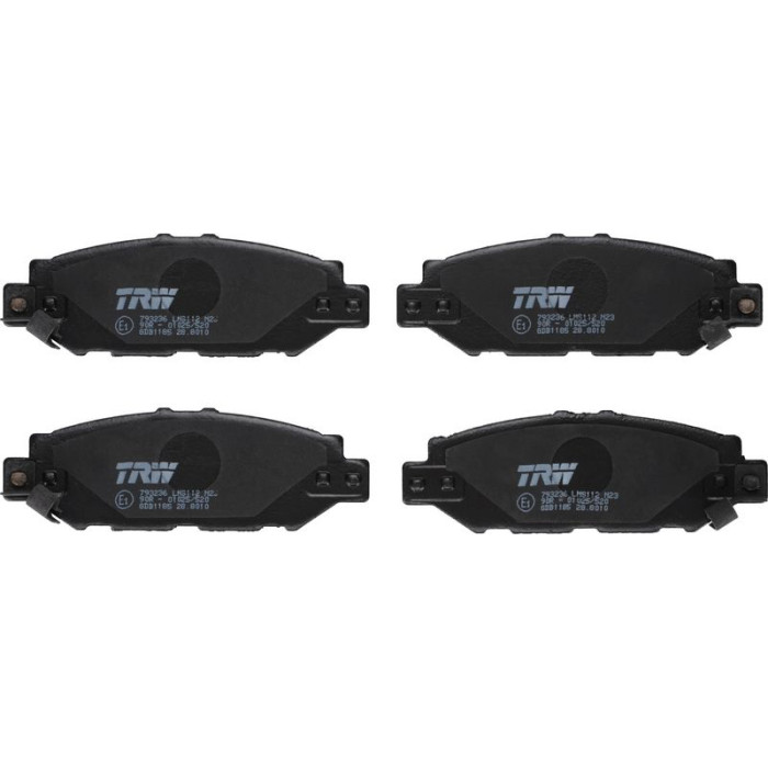 TRW Bremsbelagsatz Toyota Lexus GDB1185 TRW Bremsbelagsatz Toyota Lexus GDB1185