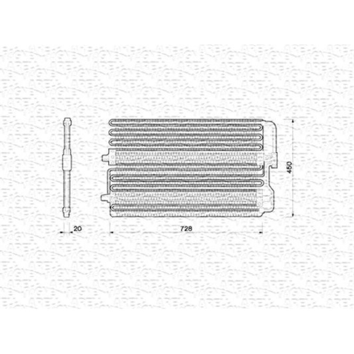 Magneti Marelli Klimakondensator 350203213000
