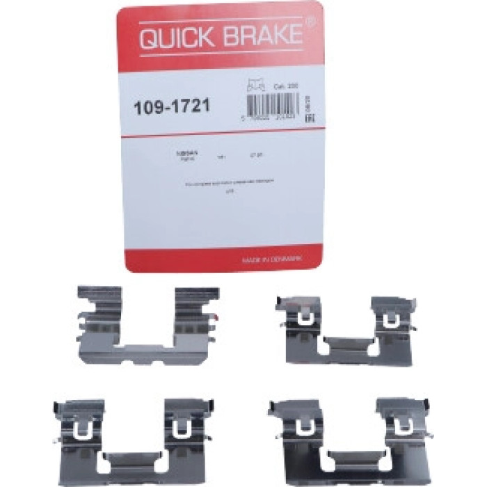 Quick Brake Montagesatz für Bremsbeläge 109-1721 Quick Brake Montagesatz für Bremsbeläge 109-1721