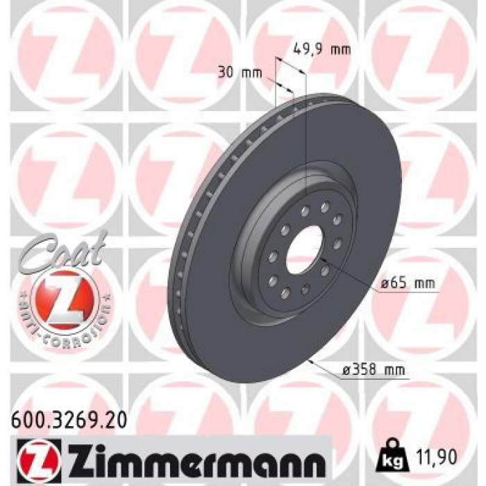 Zimmermann Bremsscheibe 600.3269.20