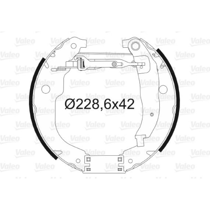 Valeo Bremsbacken 554861 Valeo Bremsbacken 554861