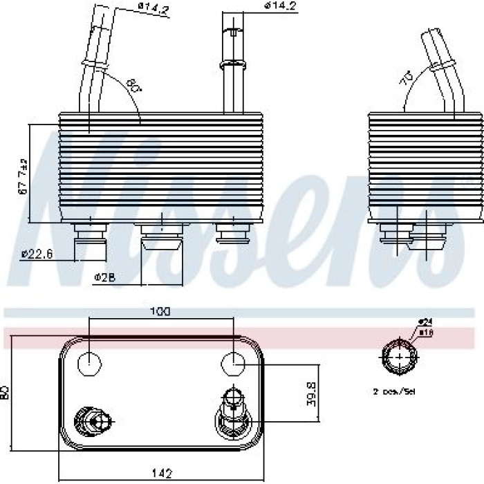 Nissens Ölkühler PKW 90678 Nissens Ölkühler PKW 90678