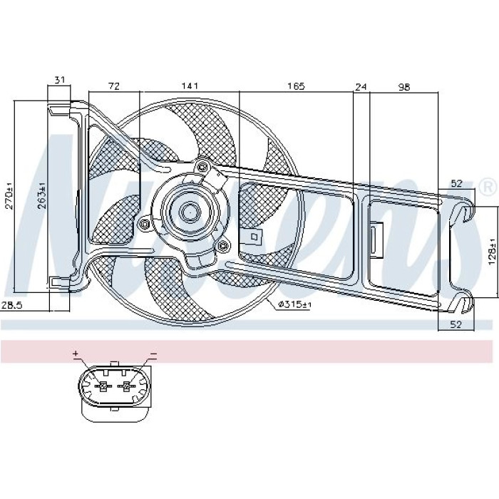 Nissens Kühlerlüfter PKW 85023 Nissens Kühlerlüfter PKW 85023