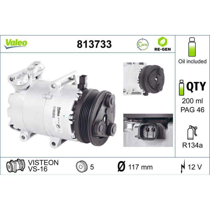 813733 Valeo Kompressor 813733 813733 Valeo Kompressor 813733