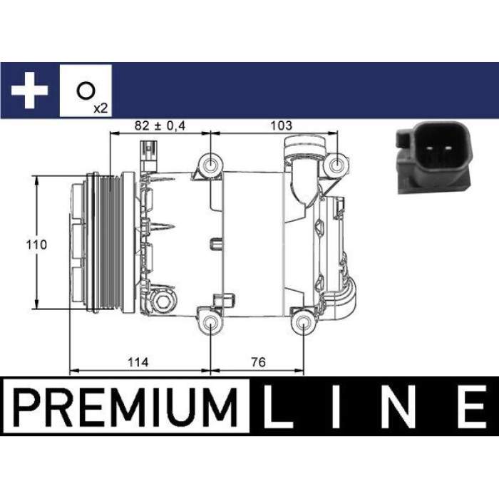 ACP 864 000P MAHLE Klimakompressor 864 000P, 12 V, 7VS16ic, R1234yf/R134a – u. a. für Ford Focus II (DA_, HCP, DP), II Turnier FFS, DS), II Kasten/Kombi – OE Nummer 1333040 - l ACP 864 000P MAHLE Klimakompressor 864 000P, 12 V, 7VS16ic, R1234yf/R134a – u. a. für Ford Focus II (DA_, HCP, DP), II Turnier FFS, DS), II Kasten/Kombi – OE Nummer 1333040 - l