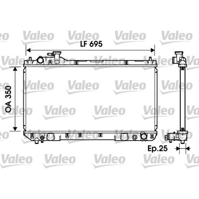 Valeo Motorkühler 734216 Valeo Motorkühler 734216