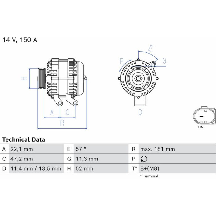 Bosch Lichtmaschine 0 986 085 230