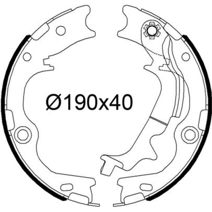 Valeo Bremsbacken 564255 Valeo Bremsbacken 564255