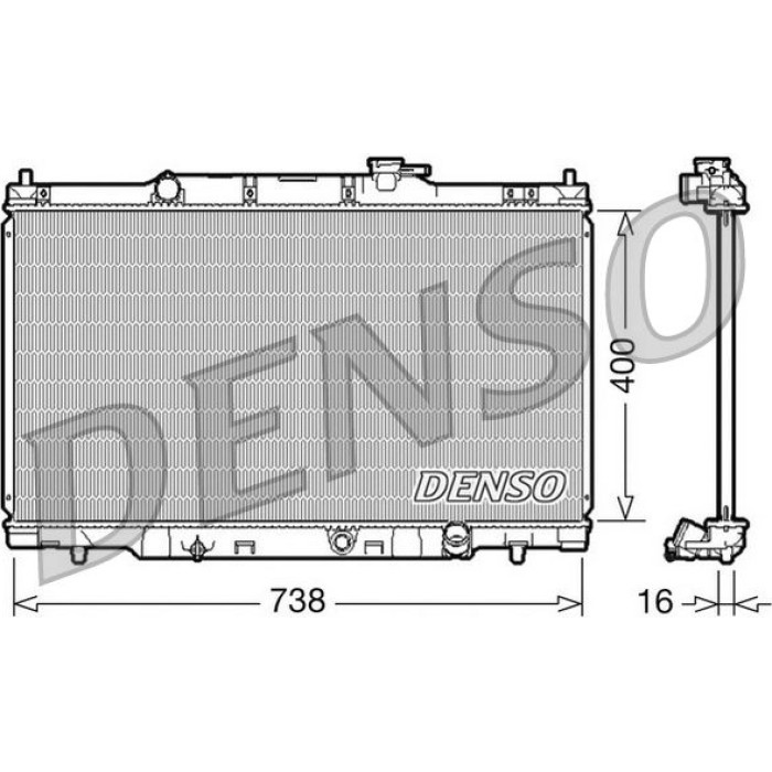 Denso Motorkühler DRM40011 Denso Motorkühler DRM40011