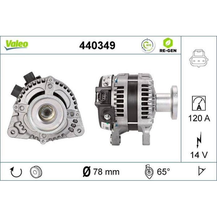 Valeo Lichtmaschine 440349 Valeo Lichtmaschine 440349