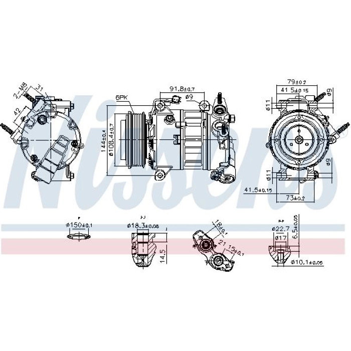Nissens Klimakompressor PKW 890589 Nissens Klimakompressor PKW 890589