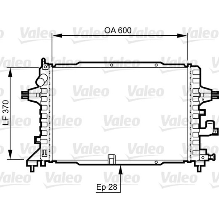 Valeo Motorkühler 734380 Valeo Motorkühler 734380