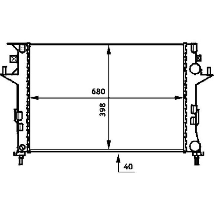 MAHLE Kühler, Motorkühlung CR 460 000P MAHLE Kühler, Motorkühlung CR 460 000P