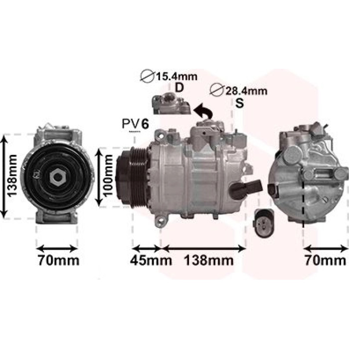 Van Wezel Klimakompressor 5800K384