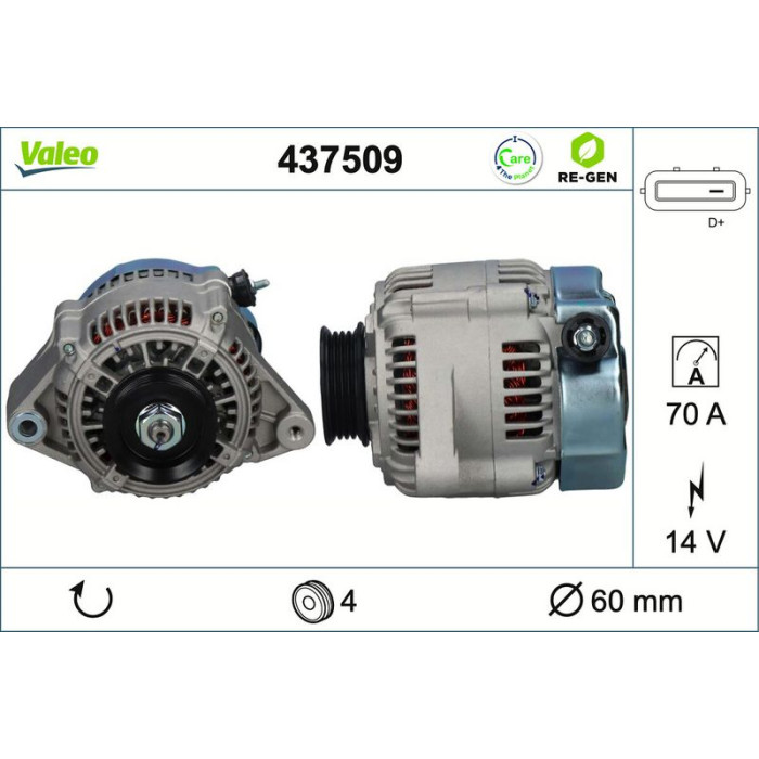 Valeo Lichtmaschine 437509 Valeo Lichtmaschine 437509