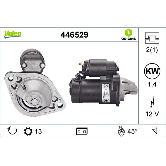 Valeo Anlasser 446529 Valeo Anlasser 446529