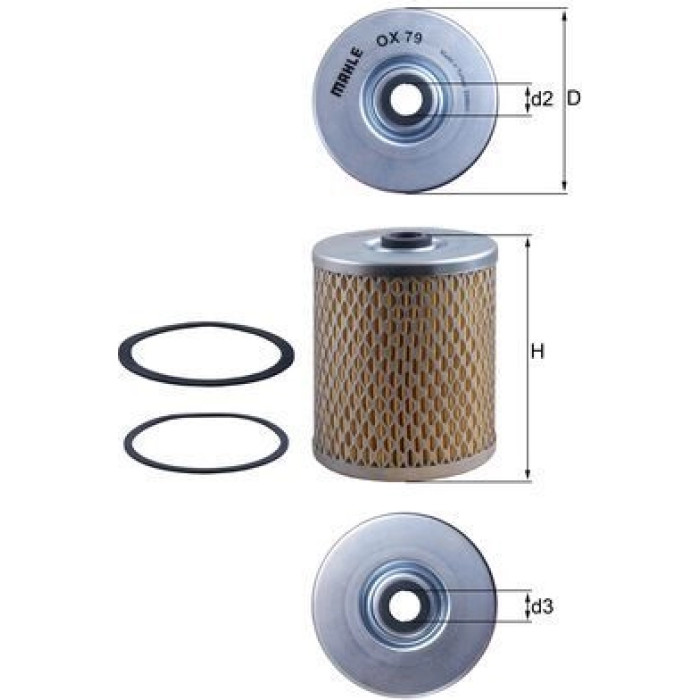 Mahle Original Ölfilter OX 79D Mahle Original Ölfilter OX 79D