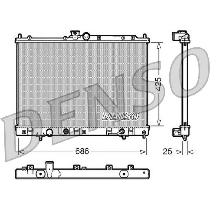 Denso Motorkühler DRM45030 Denso Motorkühler DRM45030