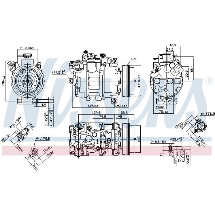 Nissens Klimakompressor PKW 890070