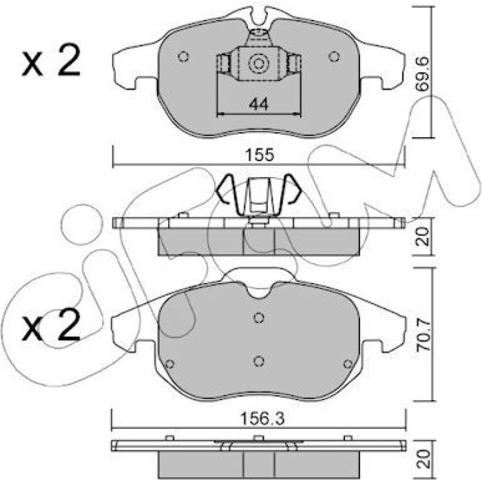 CIFAM Bremsbelagsatz, Scheibenbremse 822-540-0 CIFAM Bremsbelagsatz, Scheibenbremse 822-540-0