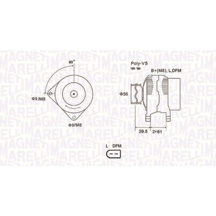 Magneti Marelli Lichtmaschine 063731678010 Magneti Marelli Lichtmaschine 063731678010