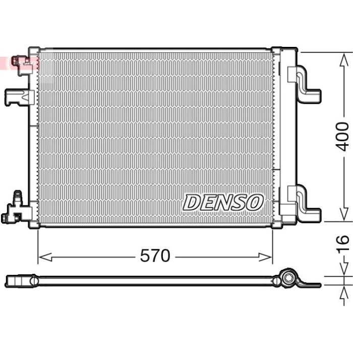 Denso Klimakondensator DCN20001