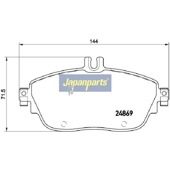 Japanparts Bremsbeläge PA-0503AF Japanparts Bremsbeläge PA-0503AF