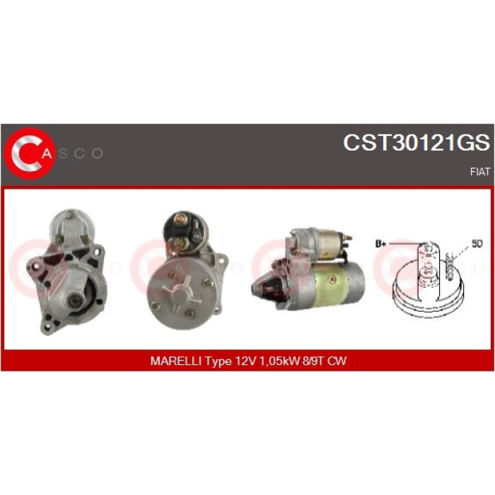 CASCO Anlasser CST30121GS CASCO Anlasser CST30121GS