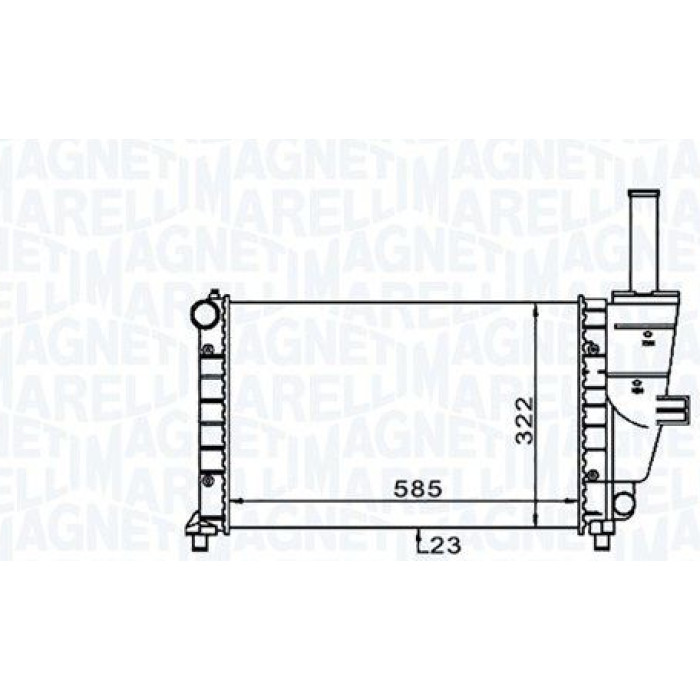 Magneti Marelli Motorkühler 350213187100 Magneti Marelli Motorkühler 350213187100